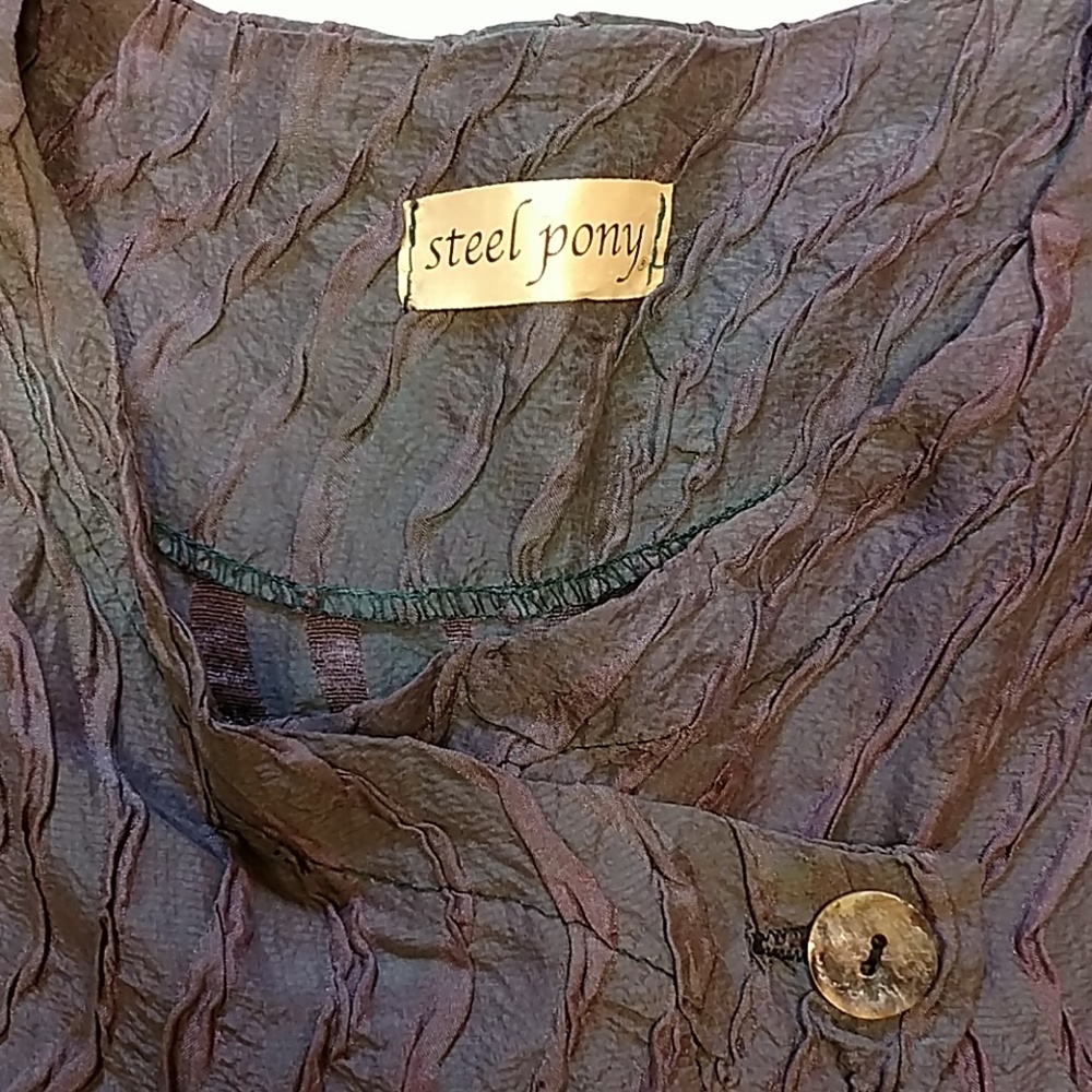 Steel Pony Artisan Silk Crop Jacket, NWOT, 1size - Picture 2 of 16